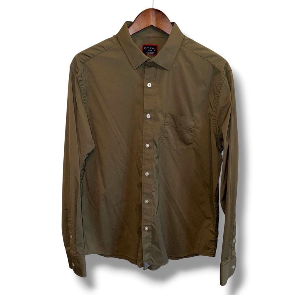 UntuckIt Gironde Performance L/S Button Up Shirt Men’s Sz L